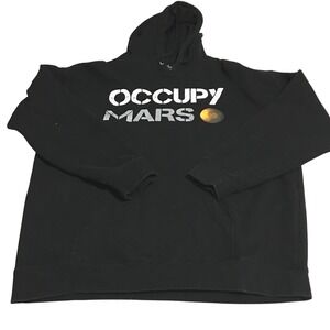 SpaceX Occupy Mars Hoodie Mens XL Black Graphic Pullover